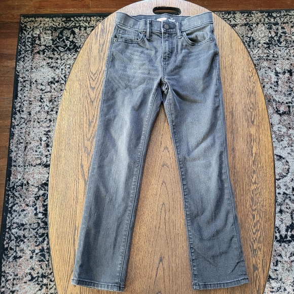 Old Navy Dark Gray Karate Slim Built in Flex Max Adjustable Jeans Size Boy's 10 - Picture 1 of 7